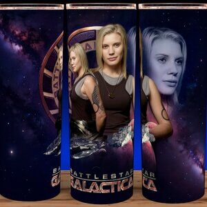 Battlestar Galactica Starbuck SciFi Cup Mug Tumbler